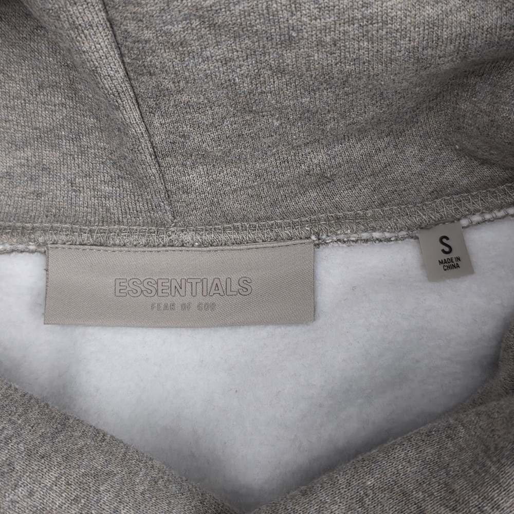 Essentials Dark Oatmeal Hoodie Unisex - Picture 5 of 16